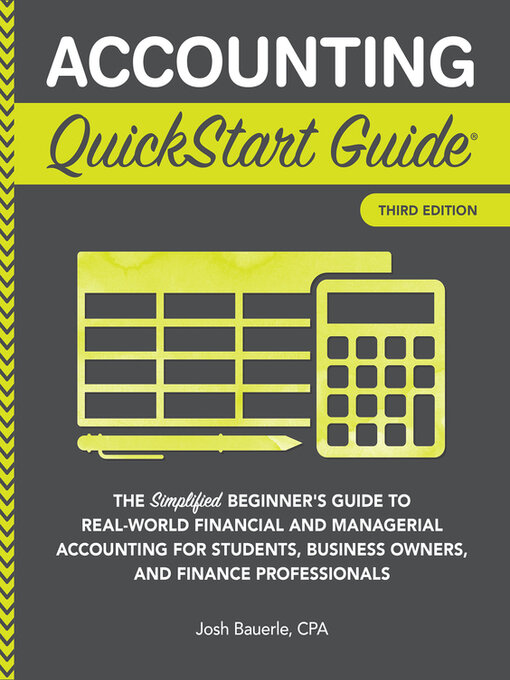 Cover image for Accounting QuickStart Guide